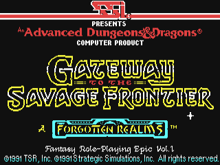 Savage title screen for Commodore 64
